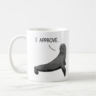 Försegla av godkännande kaffemugg