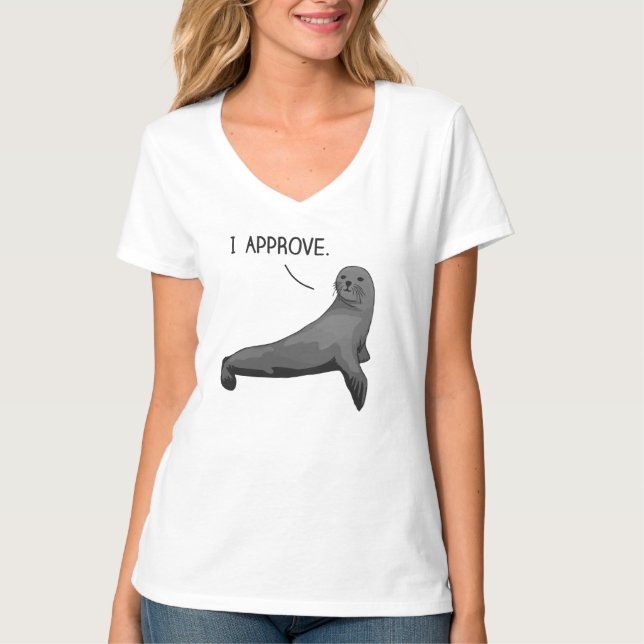 Försegla av godkännande t shirt (Framsida)