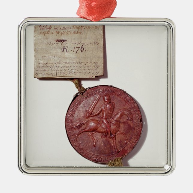 Försegla av kungen Richard mig Julgransprydnad Metall (Framsidan)