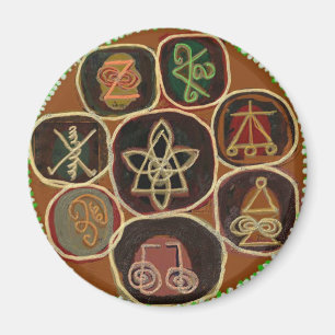 FÖRSEGLA av LÄKER:  Karuna Reiki Emblem Magnet
