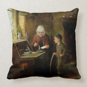 Försegla ett brev, 1890 (olja på panel) kudde