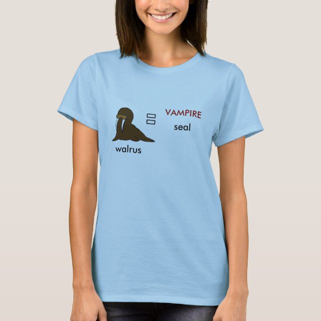 Försegla, obetitlat valrossen, VAMPYR Tee (Framsida)