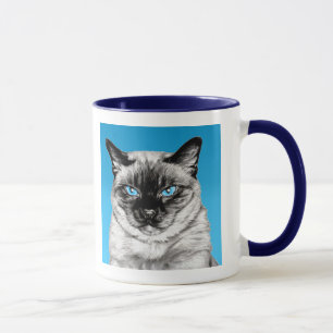 Försegla pekar Siamese Mugg