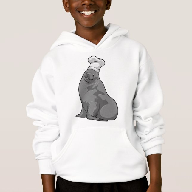 Försegla som Cook med Chef hat T Shirt (Framsida)