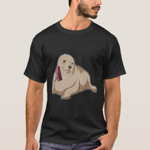 Försegla som Hairdresser med Comb T Shirt