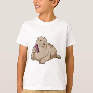 Försegla som Hairdresser med Comb T Shirt