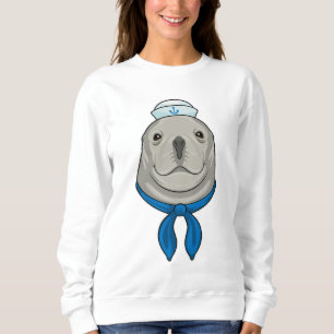 Försegla som sjöman med sjöhatt t shirt