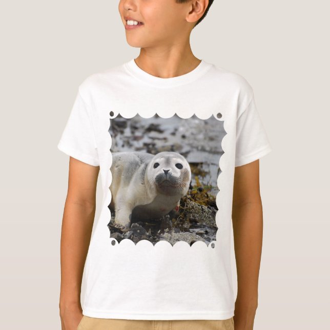 Försegla valpungdomT-tröja T-shirt (Framsida)