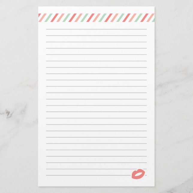 Förseglad med en kyss Alla hjärtans dag Papper (Framsida)