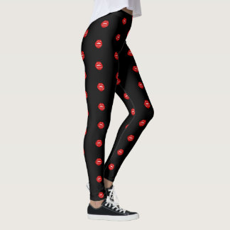 förseglad med en kyss kärlek citat leggings
