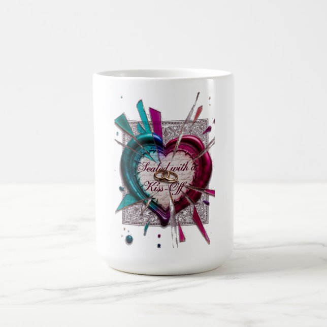Förseglad med en Kyss-Off T-shirt | Bruten Ed Kaffemugg (Center)