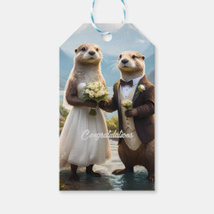 **"Förseglad med kyss: Otterly in Kärlek"** Presentetikett
