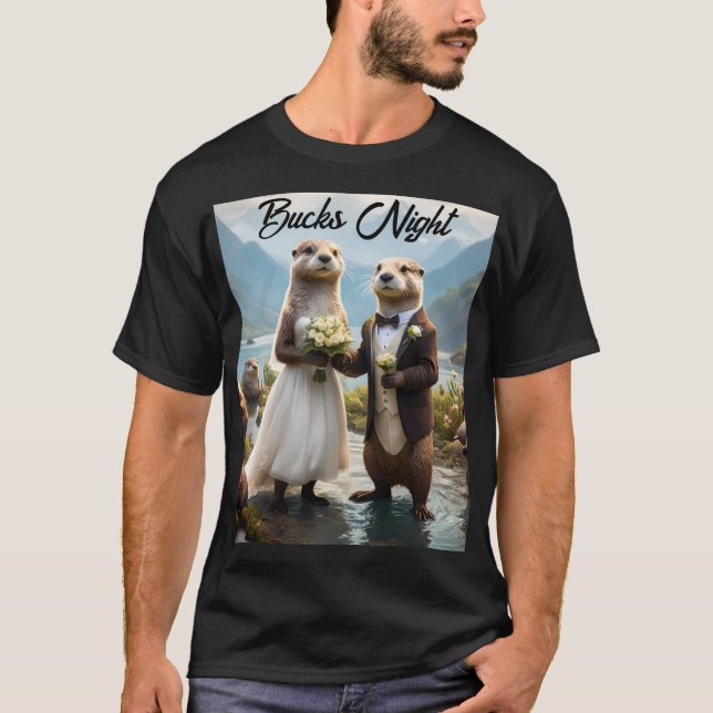 **"Förseglad med kyss: Otterly in Kärlek"** T Shirt (Framsida)