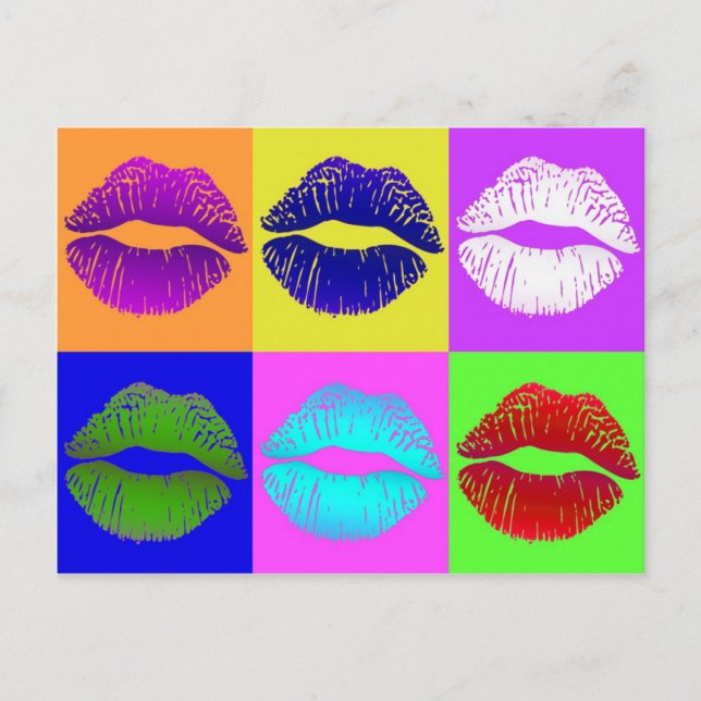 förseglad med kyss vykort (Framsida)