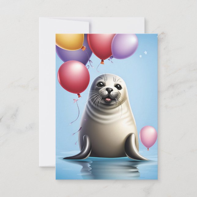 Förseglat med födelsedagsglädjen: Inbjudan till ma (Framsida)