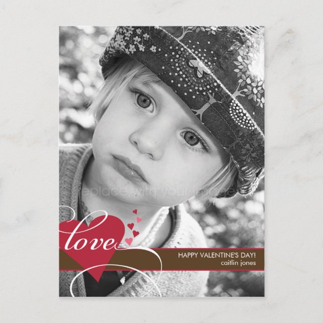 Förseglat med Kärlek Alla hjärtans dagskort Helg Vykort (Framsida)