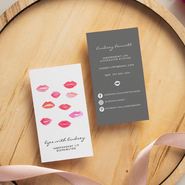 Förseglat med kyss | Lip Product Distributor Visitkort (Skapare uppladdad)