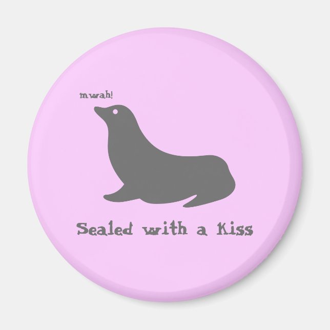 Förseglat med kyss magnet (Framsidan)