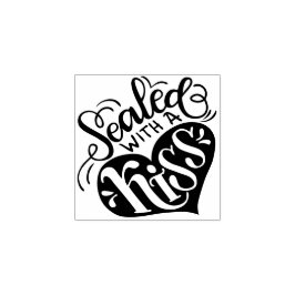 Förseglat med kyss stämpel