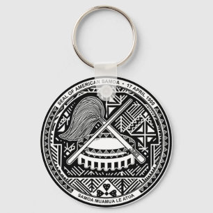 Försegling av American Samoa Keychain Nyckelring