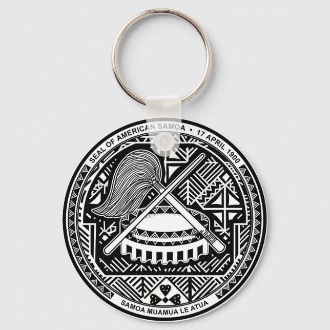Försegling av American Samoa Keychain Nyckelring (Framsida)