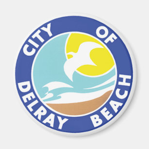 Försegling av Delray Beach, Florida Magnet