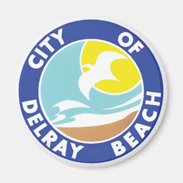 Försegling av Delray Beach, Florida Magnet (Framsidan)