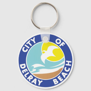 Försegling av Delray Beach, Florida Nyckelring