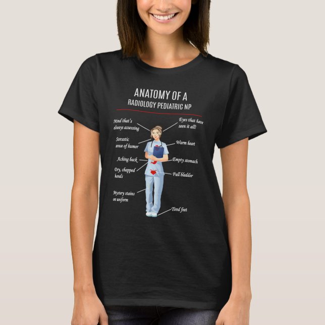 FÖRSEGLING AV EN RADIOLOGISK PEDIATRIC NP T SHIRT (Framsida)