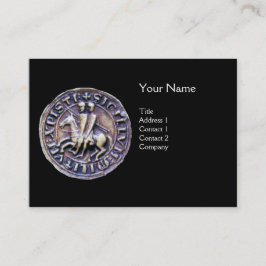 FÖRSEGLING AV grått AV KUNSKAPSMALLAR MONOGRAM Visitkort