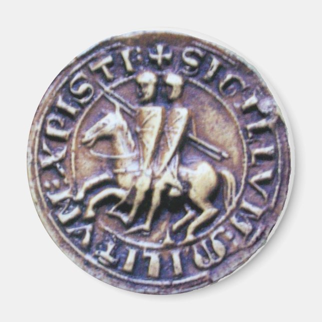 FÖRSEGLING AV KNIGHTS-MALLAR MAGNET (Framsidan)