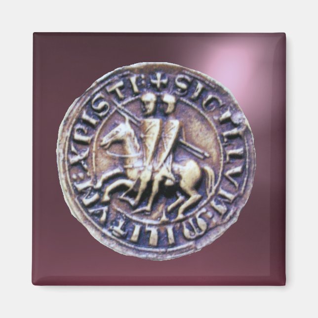 FÖRSEGLING AV KNIGHTS-MALLAR MAGNET (Framsidan)