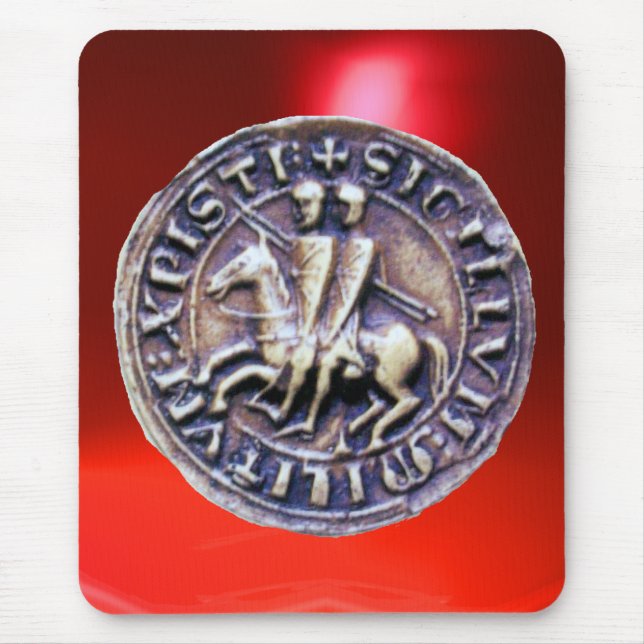 FÖRSEGLING AV KNIGHTS-MALLAR rött Musmatta (Framsidan)