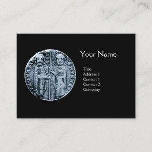 FÖRSEGLING AV KNIGHTS TEMPLAR MONOGRAM eggshell Visitkort