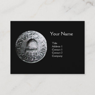 FÖRSEGLING AV KNIGHTS TEMPLAR MONOGRAM Pearl Visitkort