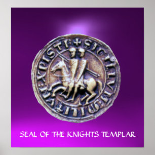 FÖRSEGLING AV lila AV KNIGHTS-MALLAR Poster