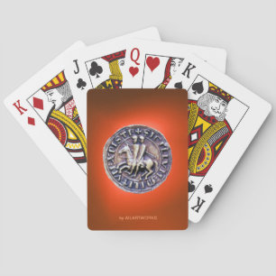 FÖRSEGLING AV orangen FÖR KNIGHTS-MALLAR Casinokort