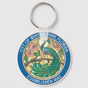 Försegling av Winter Park, Florida Keychain Nyckelring