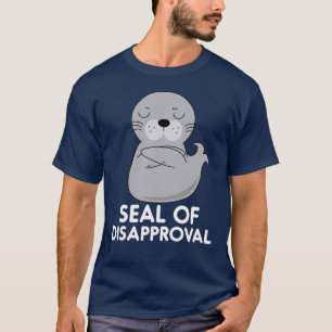 Försegling för ogillande, lusastisk pipa t shirt