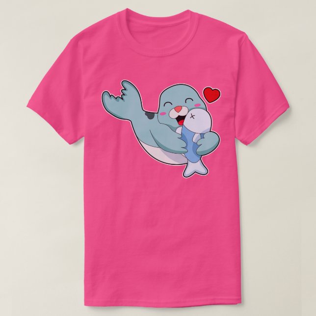 Försegling med fisk 5 t shirt (Design framsida)