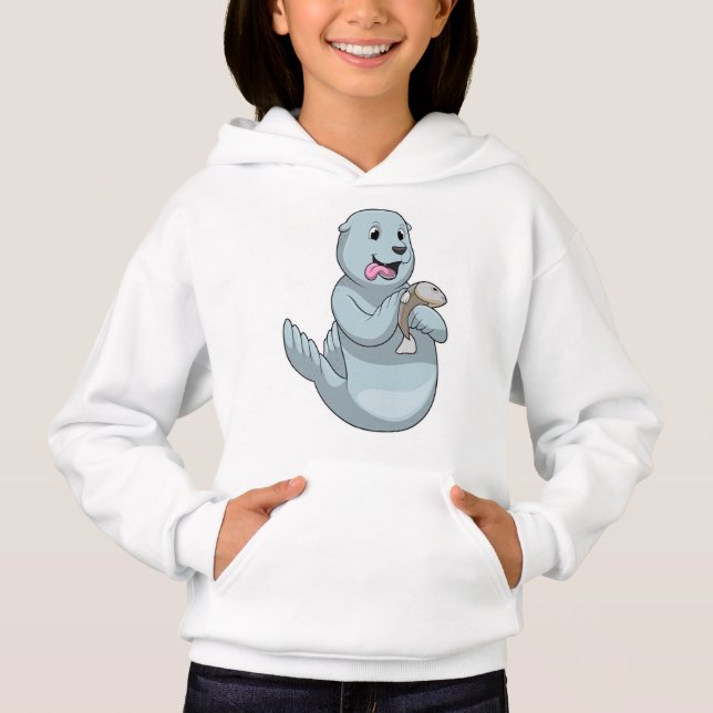 Försegling med fisk t shirt (Framsida)