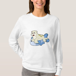 Försegling med fisk t shirt