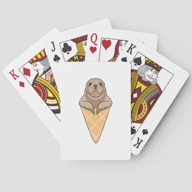 Försegling med glass-kon casinokort (Baksidan)
