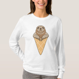 Försegling med glass-kon t shirt