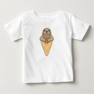 Försegling med glass-kon t shirt