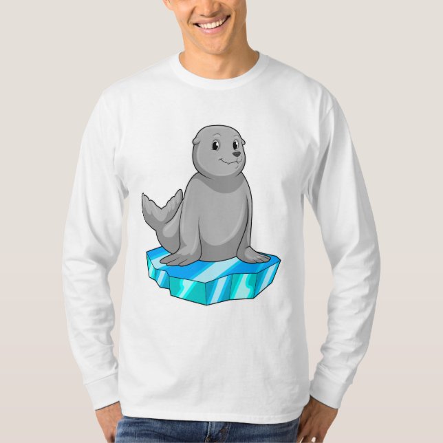 Försegling med isflod t shirt (Framsida)