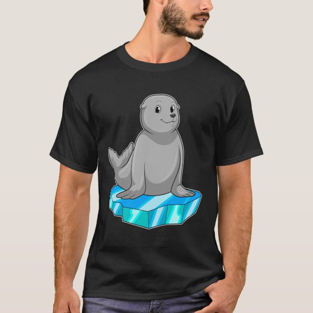 Försegling med isflod t shirt (Framsida)