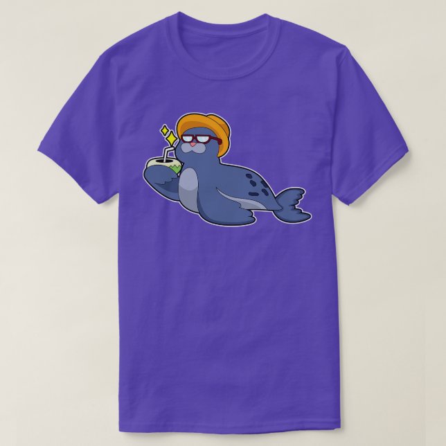 Försegling med kokonut t shirt (Design framsida)