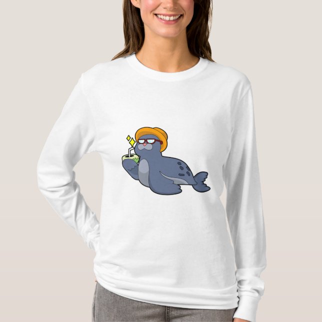 Försegling med kokonut t shirt (Framsida)