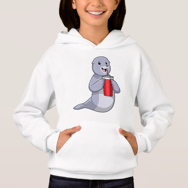 Försegling med kopp t shirt (Framsida)